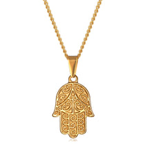 Lataa kuva Galleria-katseluun, Hamsa kaulakoru (Kulta)