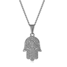 Lataa kuva Galleria-katseluun, Hamsa kaulakoru (Hopea)