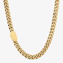 Lataa kuva Galleria-katseluun, Cuban Link Suomi - 8mm kaulaketju - kultainen