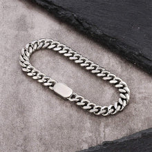 Lataa kuva Galleria-katseluun, cuban link rannekoru hopea 8mm tuotekuva 3